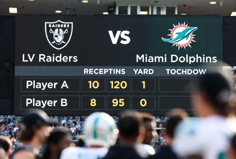 Las Vegas Raiders vs Miami Dolphins Match Player Stats